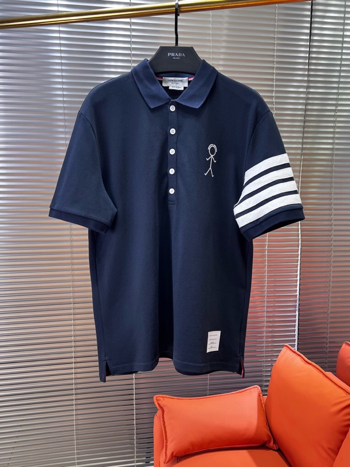 THOM BROWNE TB2025 Summer Four-Barped T-shirt Collection: Stylish, Comfortable, High-Quality, Various Colors