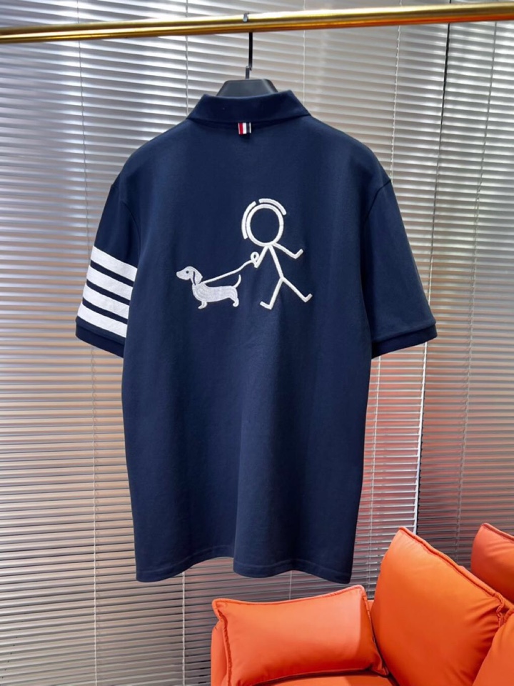 THOM BROWNE TB2025 Summer Four-Barped T-shirt Collection: Stylish, Comfortable, High-Quality, Various Colors - 图片 3