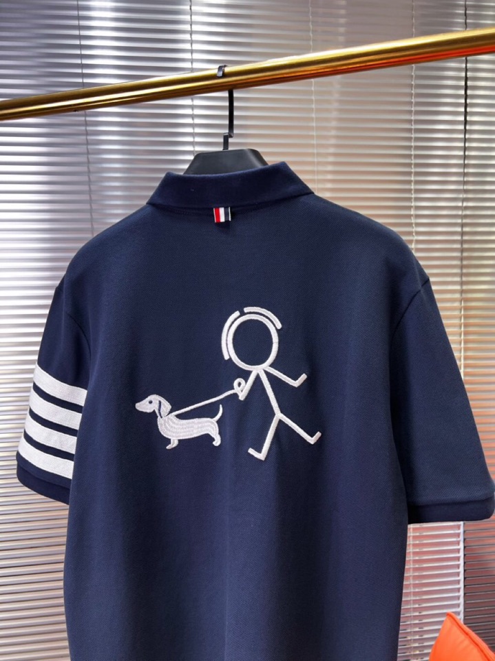 THOM BROWNE TB2025 Summer Four-Barped T-shirt Collection: Stylish, Comfortable, High-Quality, Various Colors - 图片 8