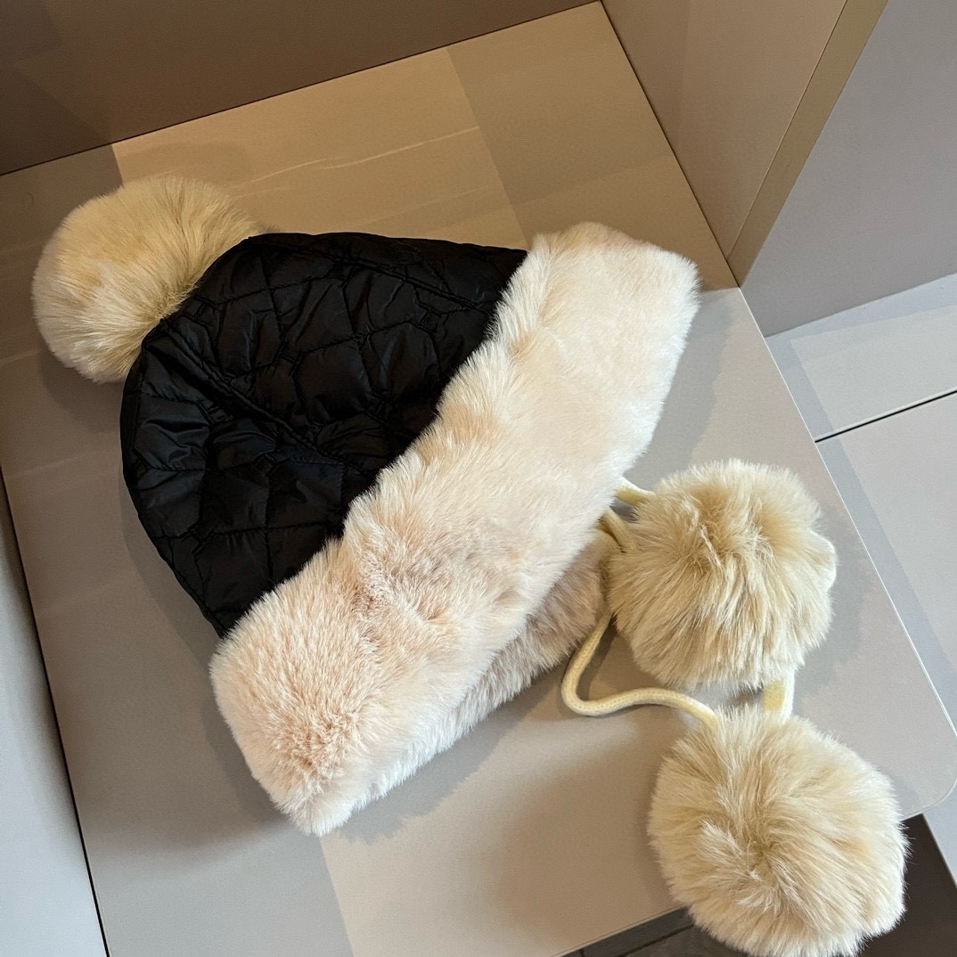 🆕

爱马仕护耳帽，菱格空气棉护耳帽