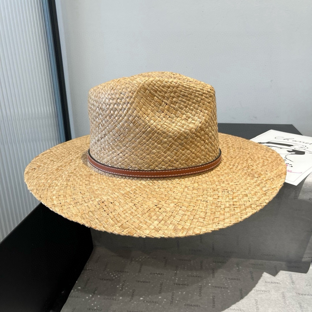 🆕

古奇新款礼帽，遮阳草帽，头围57cm