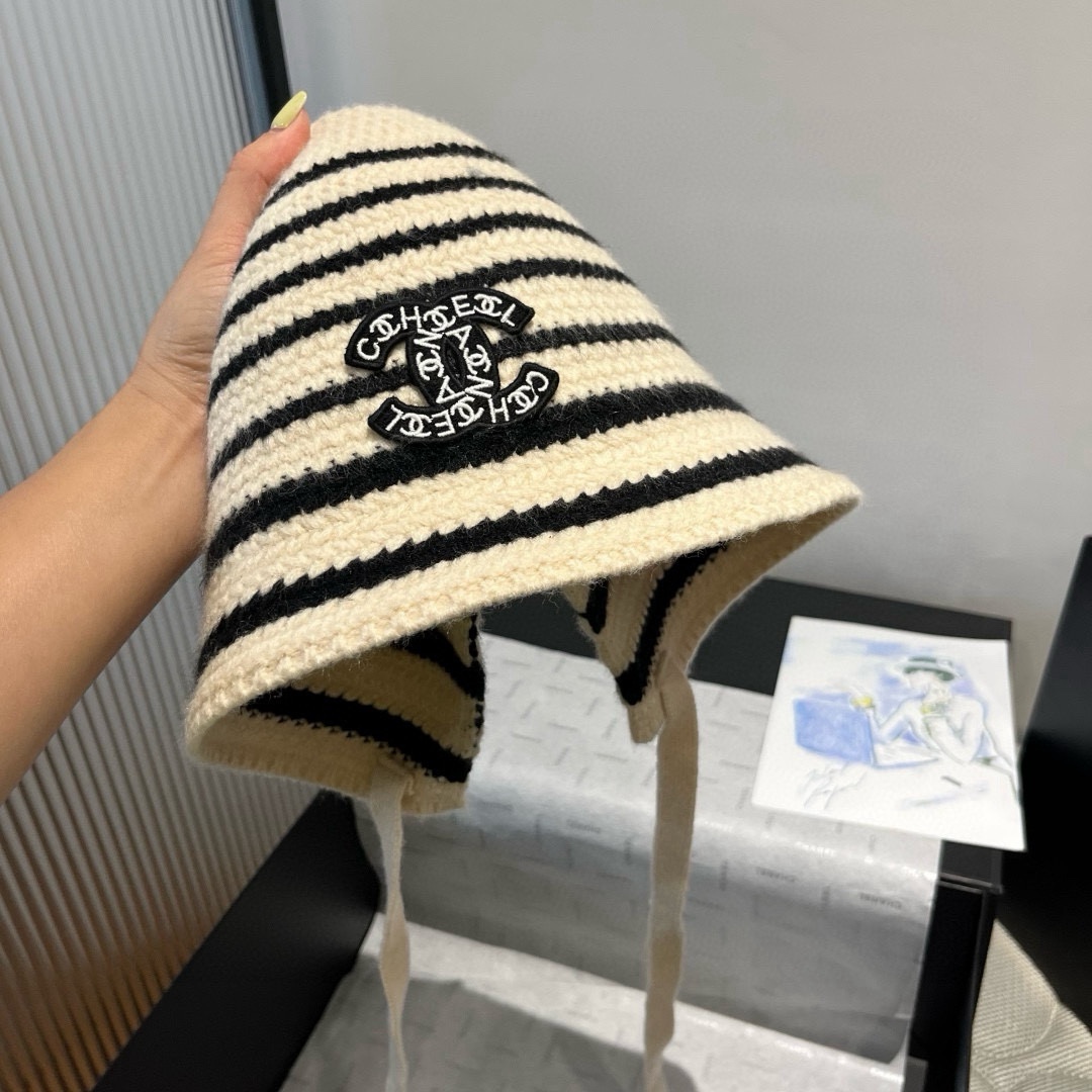 🆕

香奈儿新款针织渔夫帽，头围57cm
