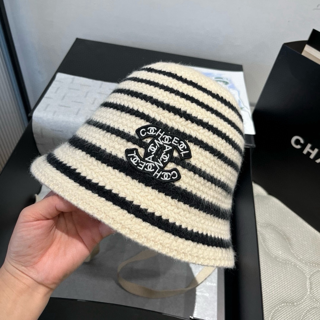 🆕

香奈儿新款针织渔夫帽，头围57cm
