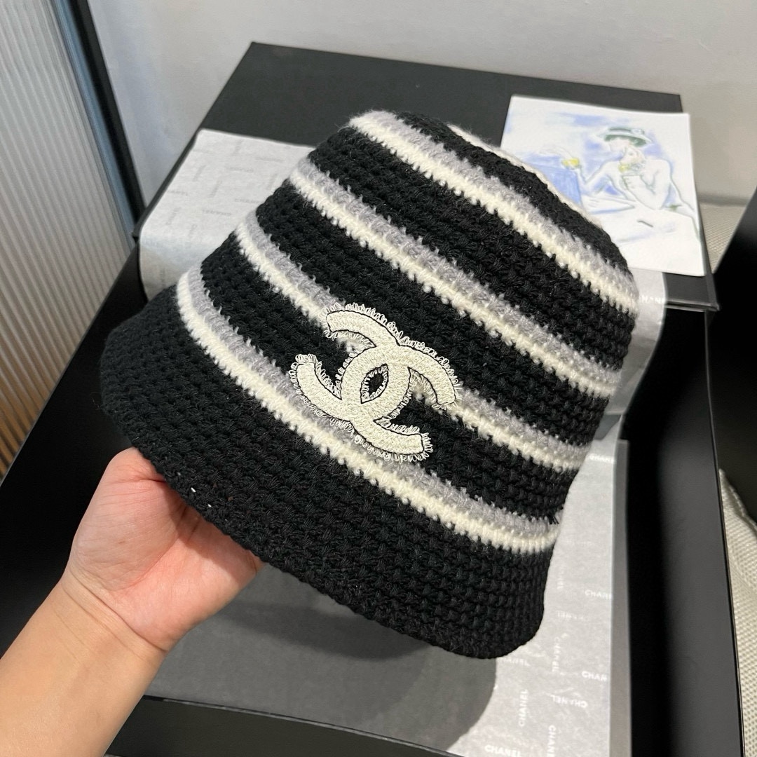 🆕

香奈儿新款针织渔夫帽，头围57cm
