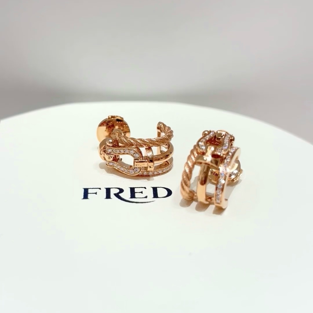 High-Quality Fashion Ear-Cracker: 💠Force Series Earrings with Microplating 18k Gold - 图片 4