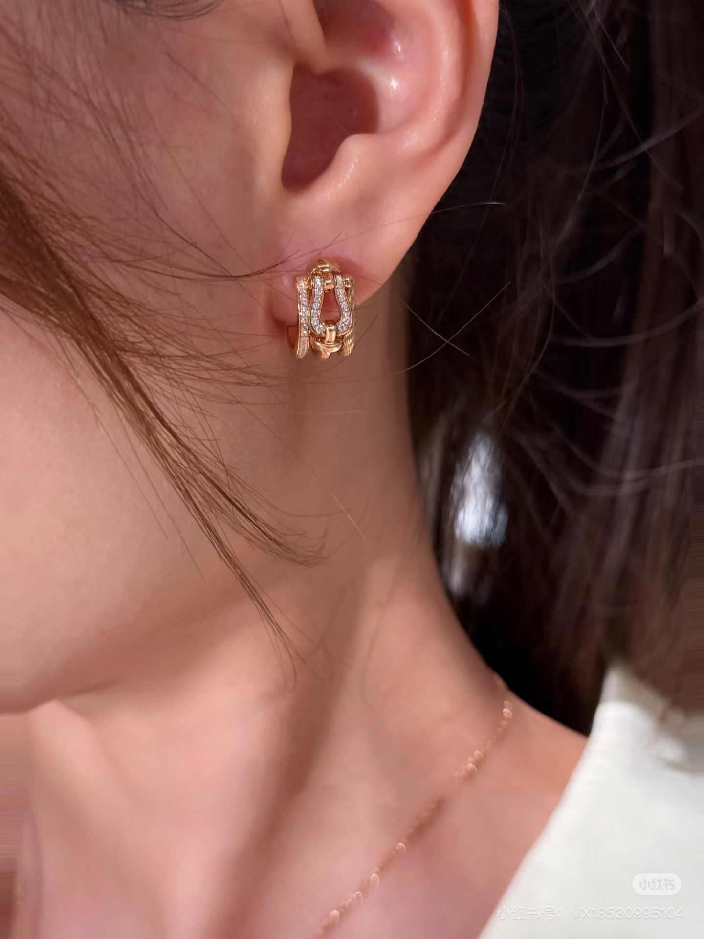 High-Quality Fashion Ear-Cracker: 💠Force Series Earrings with Microplating 18k Gold - 图片 3