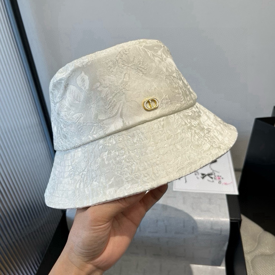 🆕

Dior迪奥新款遮阳渔夫帽，高级遮阳帽，名媛风，头围57cm