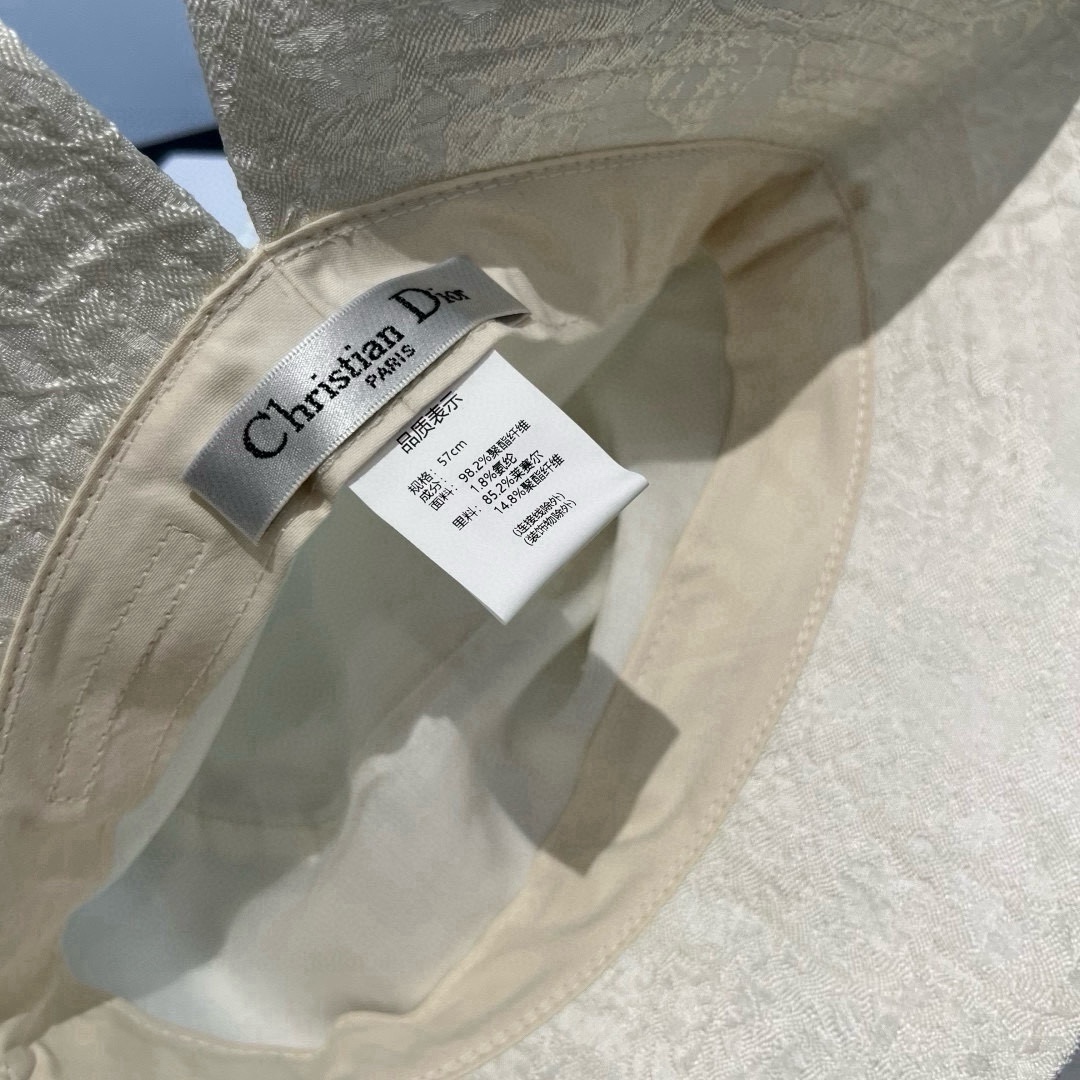 🆕

Dior迪奥新款遮阳渔夫帽，高级遮阳帽，名媛风，头围57cm