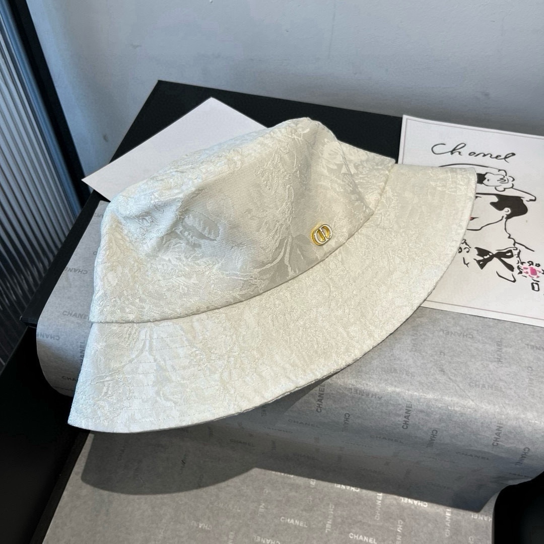 🆕

Dior迪奥新款遮阳渔夫帽，高级遮阳帽，名媛风，头围57cm