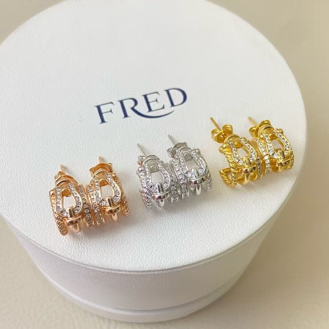 High-Quality Fashion Ear-Cracker: 💠Force Series Earrings with Microplating 18k Gold - 图片 6