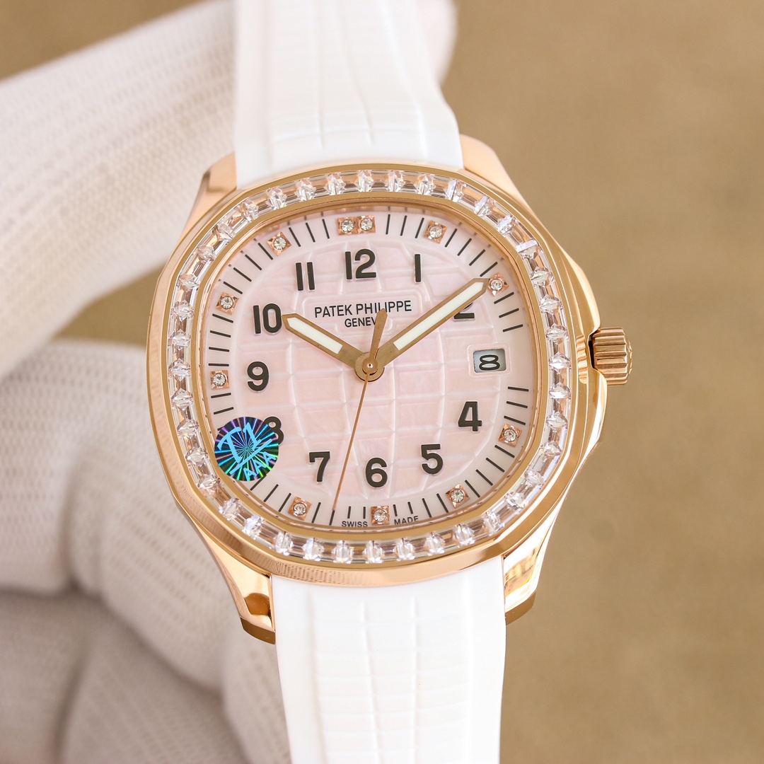 NO:339657,New buckle of brick 50. GR factory launched 38.8mm Patek Philippe Grenade AQUANAUT series mechanical watch, 5167A/5168G/5167R series watches - exclusively developed and customized Patek Philippe PATEK PHILIPPE. Imported and modified 324SC movement, upgraded and improved the shortcomings of the market version, and the movement function savings last for about 55 hours. The quality is extremely stable. The product uses the bold design of the grenade shape to show the dynamic and fashionable charm of the wrist timepiece, and also demonstrates the men's yearning for the distant spirit, without losing the elegance and exquisiteness, highlighting the temperament of Patek Philippe sports watches. [Case]  1. The case still retains a round octagonal appearance, made of 904 stainless steel, polished and polished to make it look more exquisite and gorgeous design style, the material is sturdy and durable, with a diameter of 38.8mm and a thickness of 8.9mm. 2. The flat part is consistent with the genuine product, the sides are frosted, and the flat part of the bezel is decorated with vertical satin patterns. While ensuring a beautiful color, it also takes into account the wear resistance. 3. The case and lugs are formed in one piece, with smooth lines and fitting the wrist. 4. The crown is also made of stainless steel. The screw-in design ensures the waterproof performance of the watch, and the anti-slip texture style design ensures that the watch can be accurately calibrated, ensuring that each watch is 100% waterproof test. [Watch strap/buckle]  The tape is made of natural 