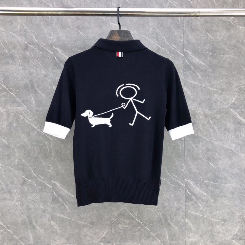 Tom Browne’s POLO Suit Collection: T-shirts in 0.1.2 cm, blue, gray, white. - 图片 3