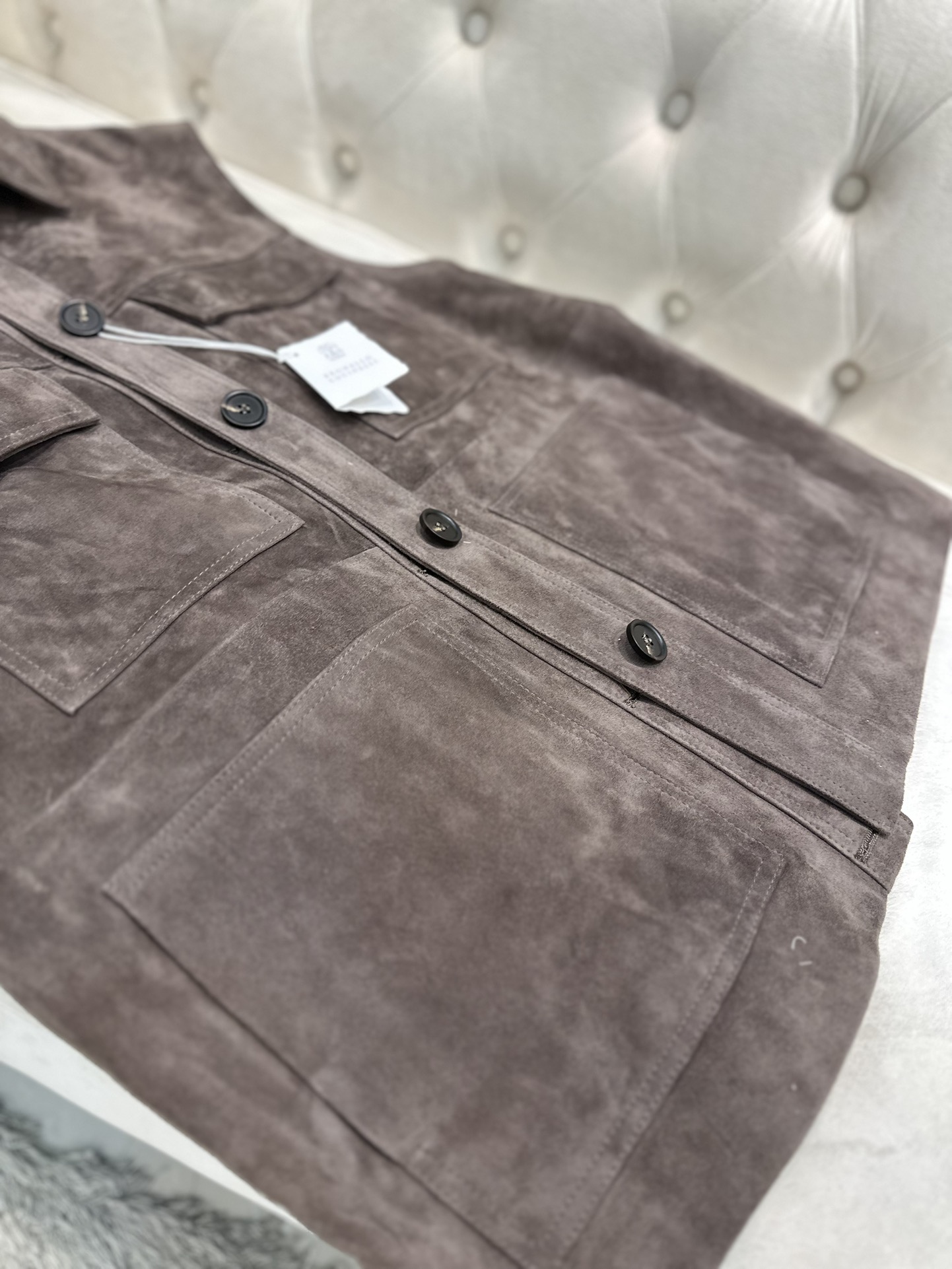 “Brumello Cucinello 2025AW Series: Original High-End Goat Velvet Female Suit with Dustproof Bag” - 图片 5