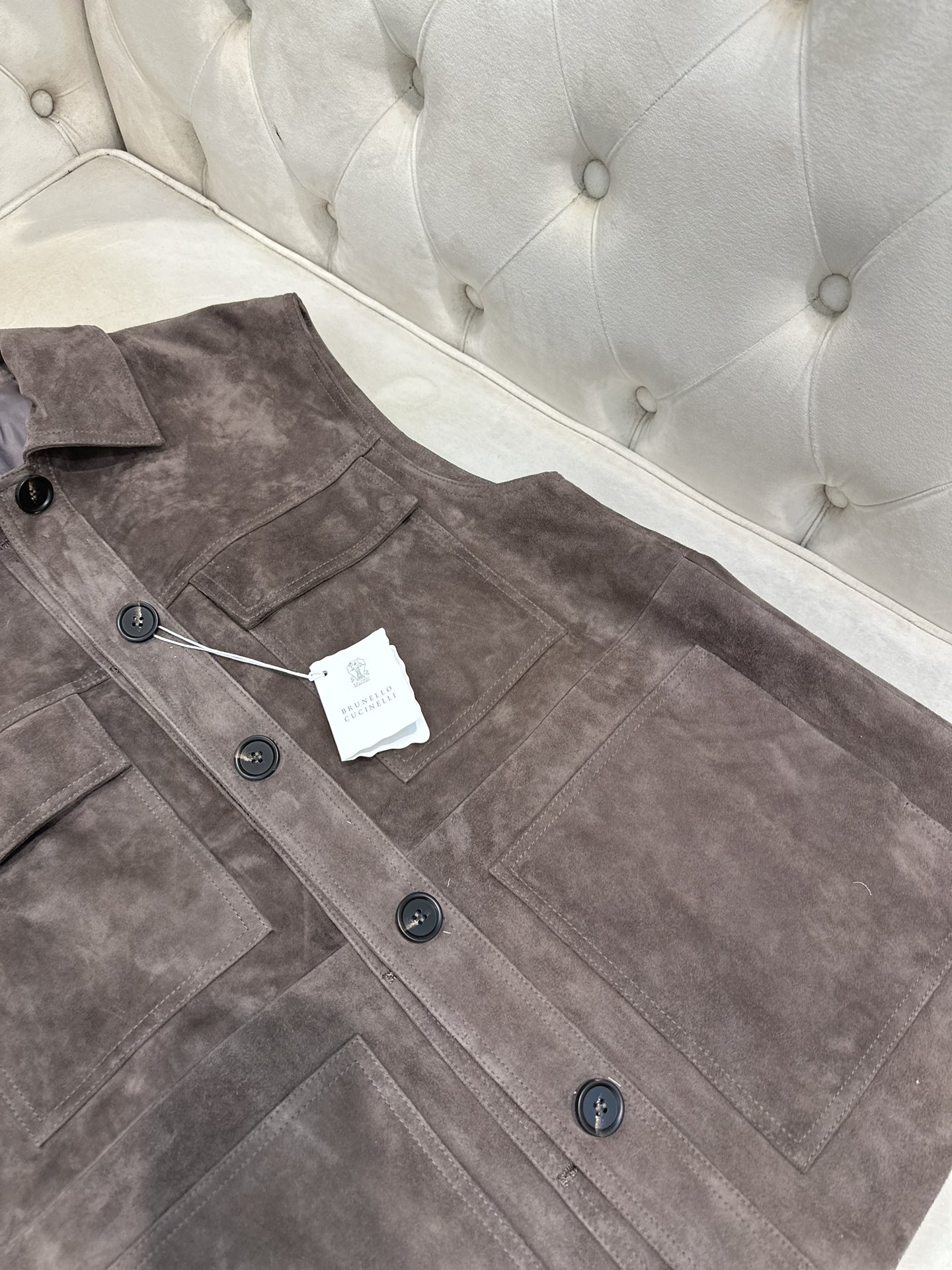 “Brumello Cucinello 2025AW Series: Original High-End Goat Velvet Female Suit with Dustproof Bag” - 图片 2