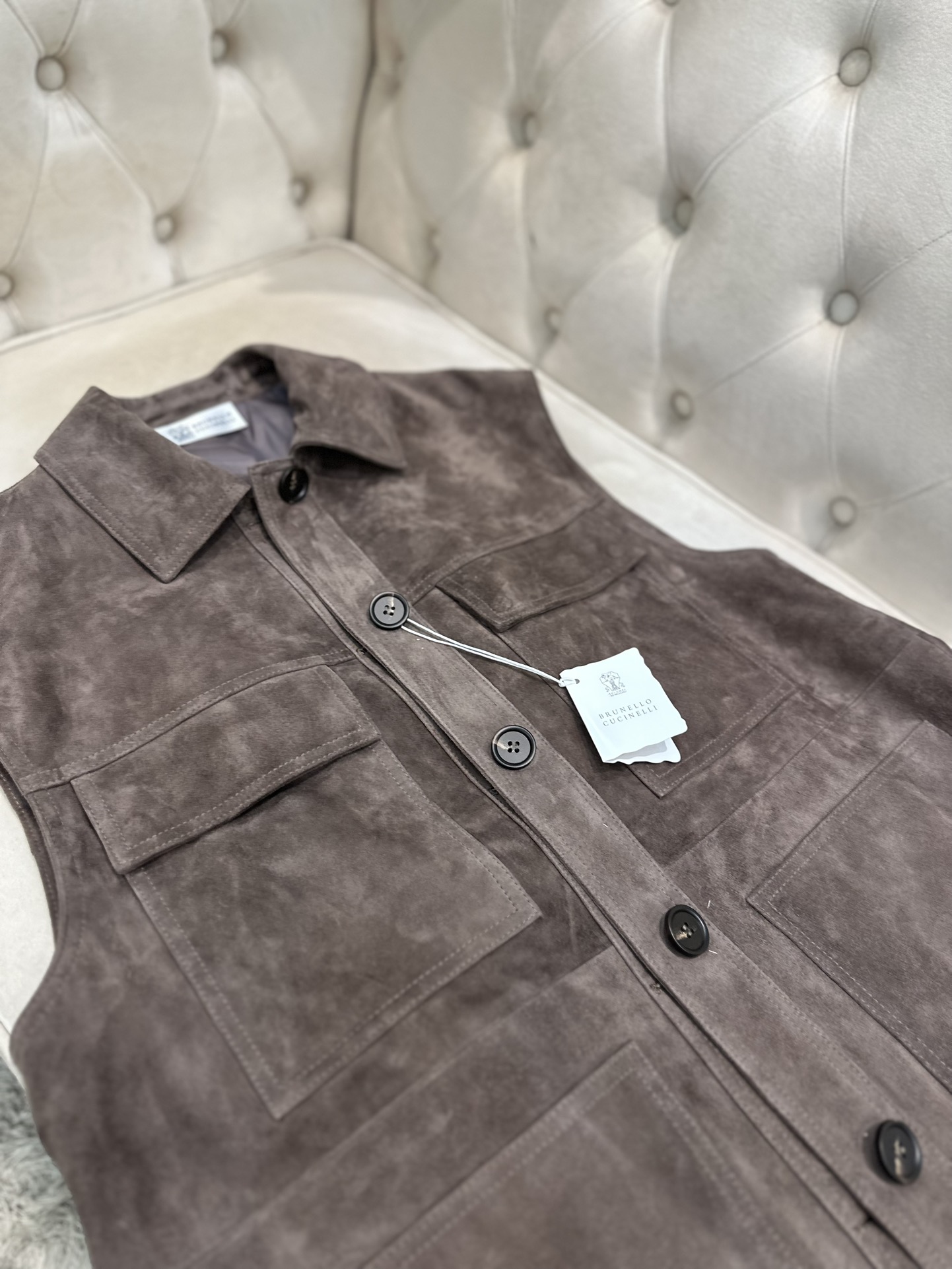 “Brumello Cucinello 2025AW Series: Original High-End Goat Velvet Female Suit with Dustproof Bag” - 图片 4