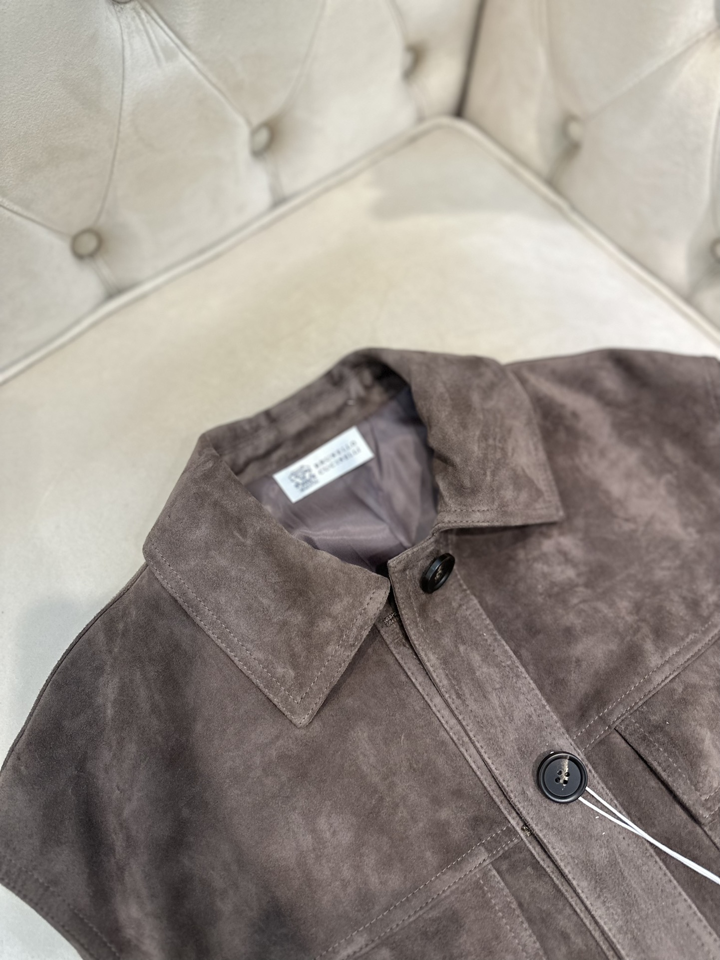 “Brumello Cucinello 2025AW Series: Original High-End Goat Velvet Female Suit with Dustproof Bag” - 图片 3