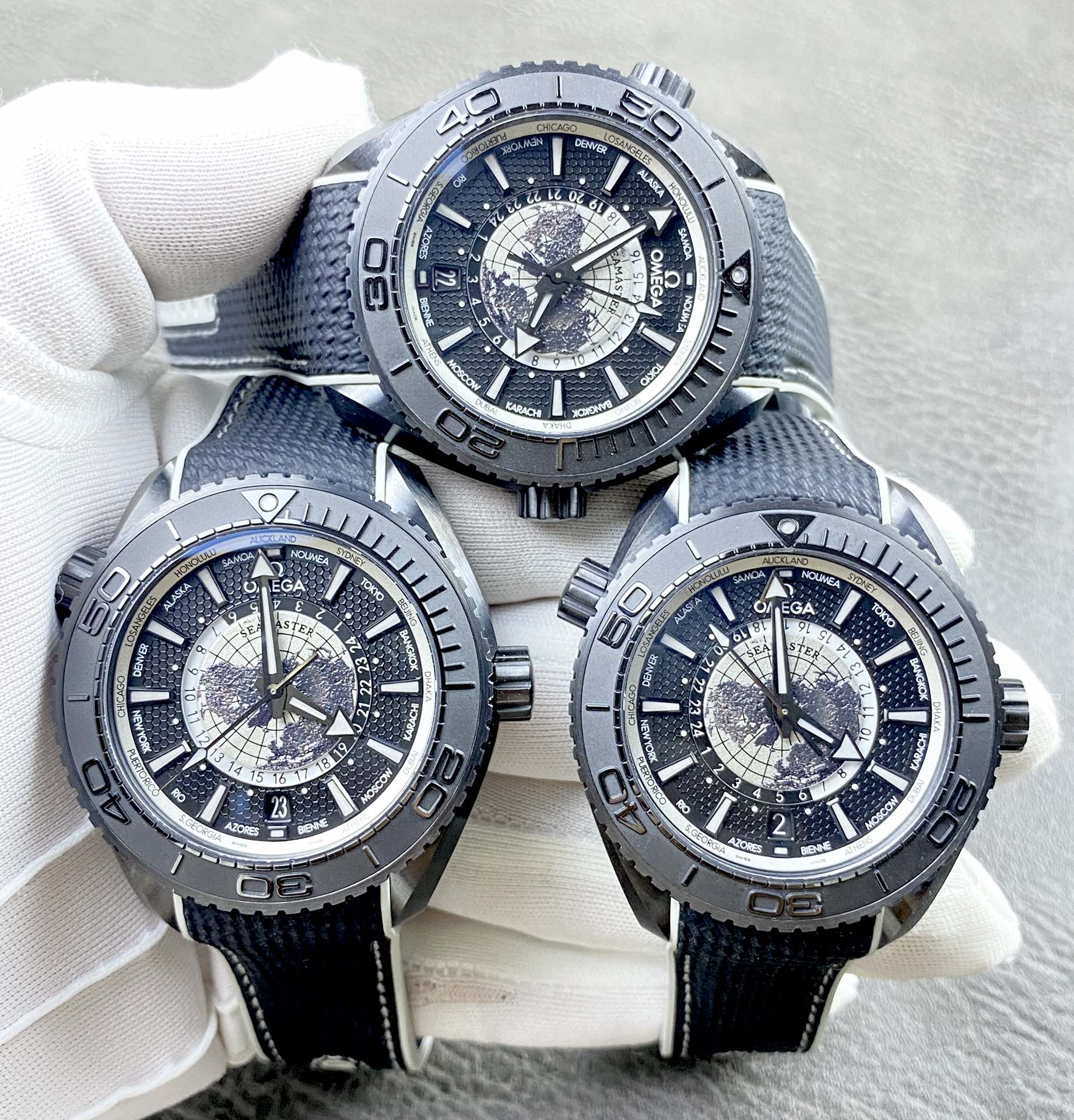 NO:337389,Omega OMEGA Haima Series New Haima Mi Watch adopts an exclusive 8938 movement, a light black ceramic case, plus the titanium map and Tiffany blue, with a cool and explosive appearance. It is destined to attract everyone's attention, a masterpiece of the 20th anniversary, 