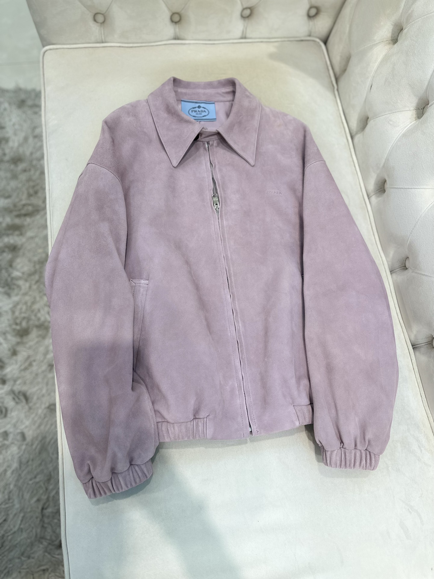 Prada 2025 AW Women’s Goat Skin Fashion Coat with Dust Bag – Custom Size S-L