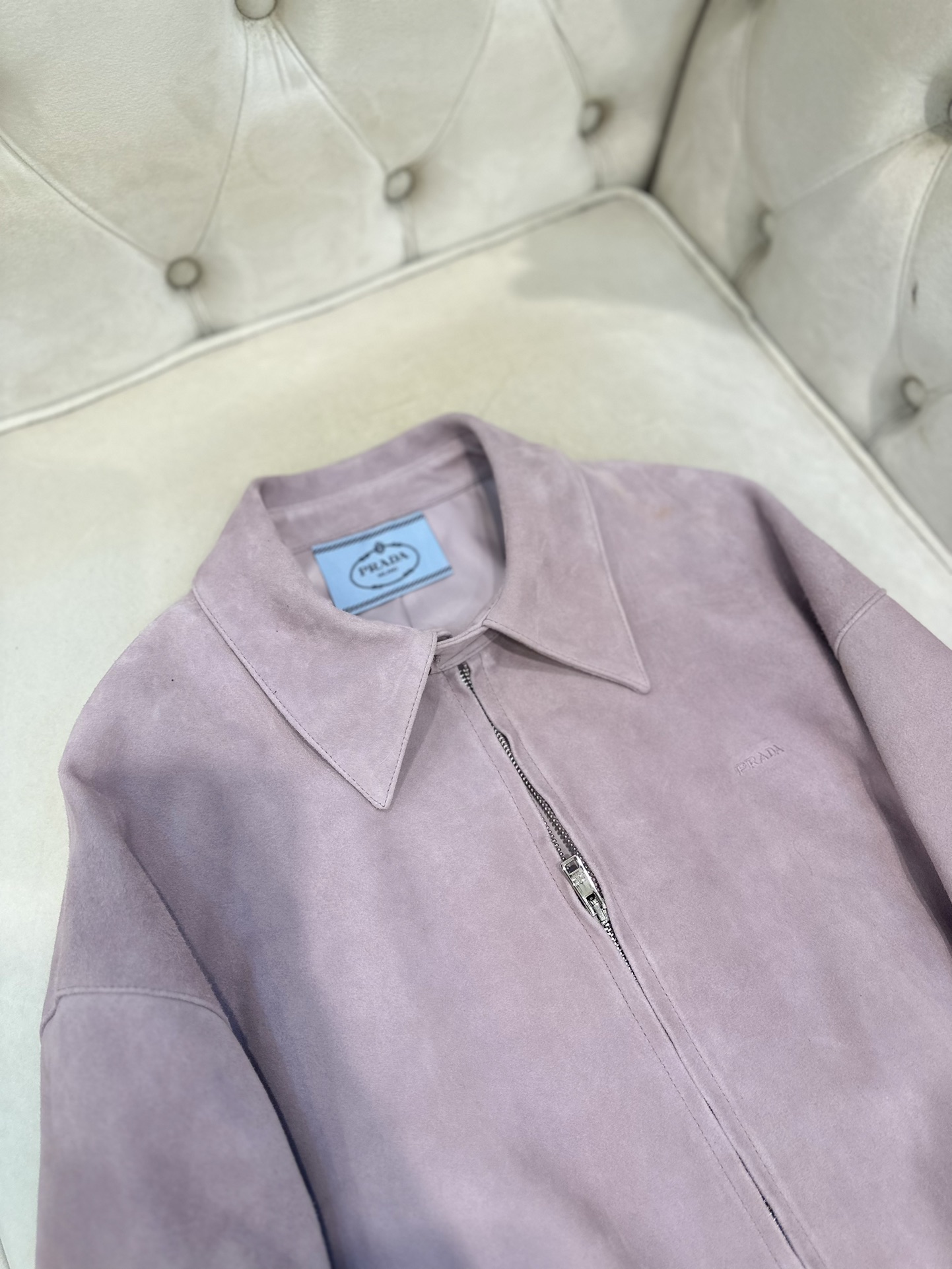 Prada 2025 AW Women’s Goat Skin Fashion Coat with Dust Bag – Custom Size S-L - 图片 3