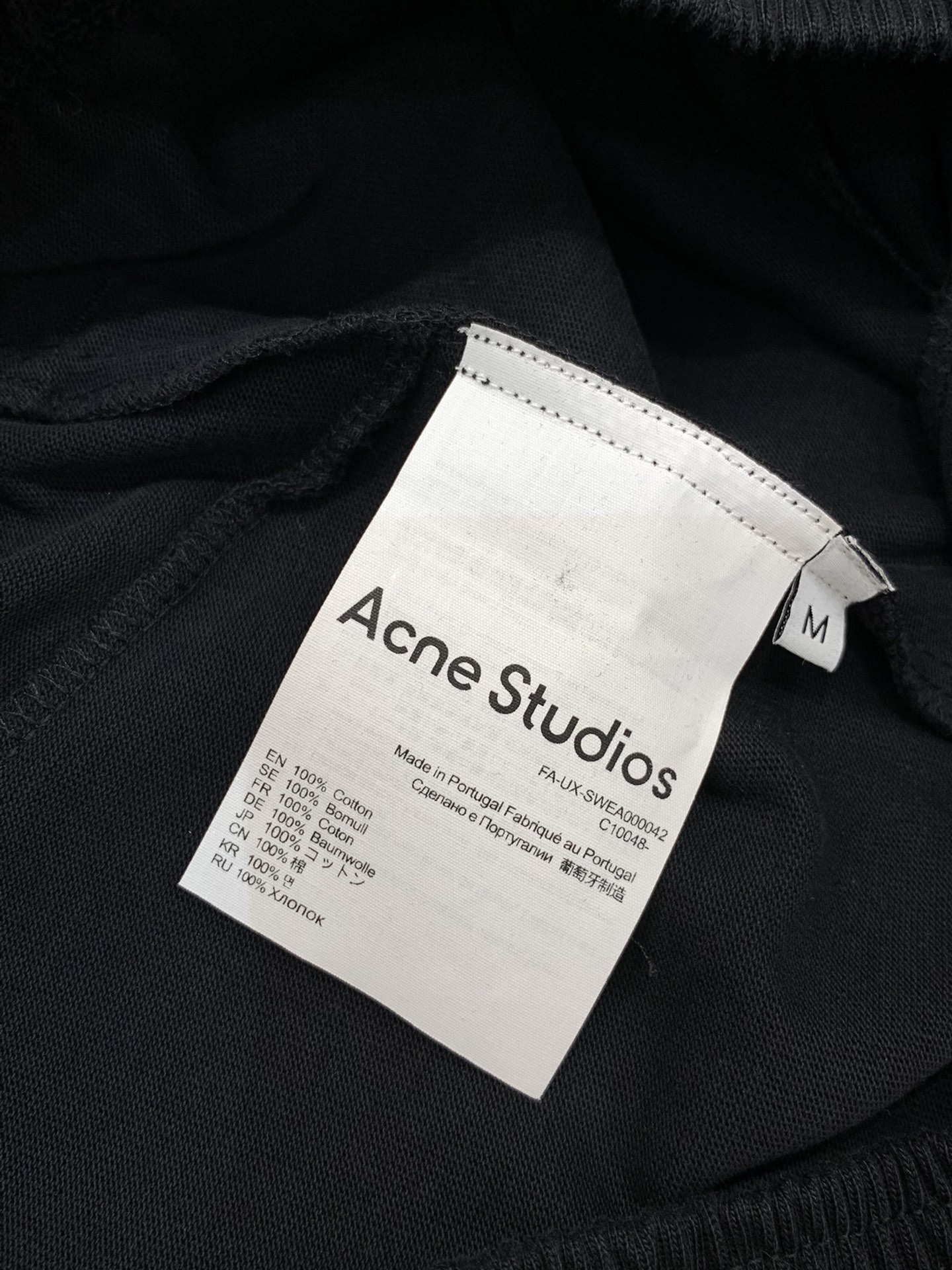 “Acne Studios P816 Summer 2025 Fashion Round-T-Shirt Suit with Top-Printing Alphabets and Original Fabrics” - 图片 8
