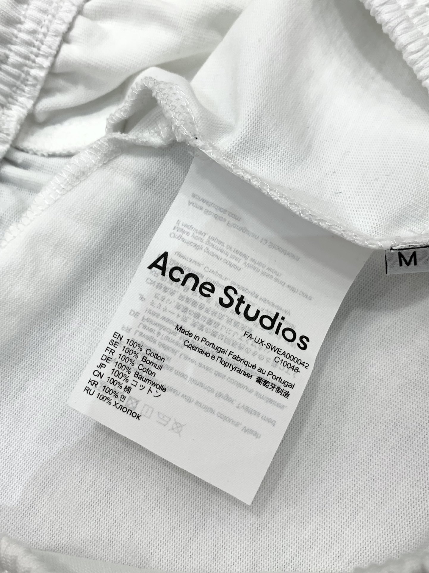 “Acne Studios P816 Summer 2025 Fashion Round T-Shirt Suit with Original Fabrics and Top Printing” - 图片 8