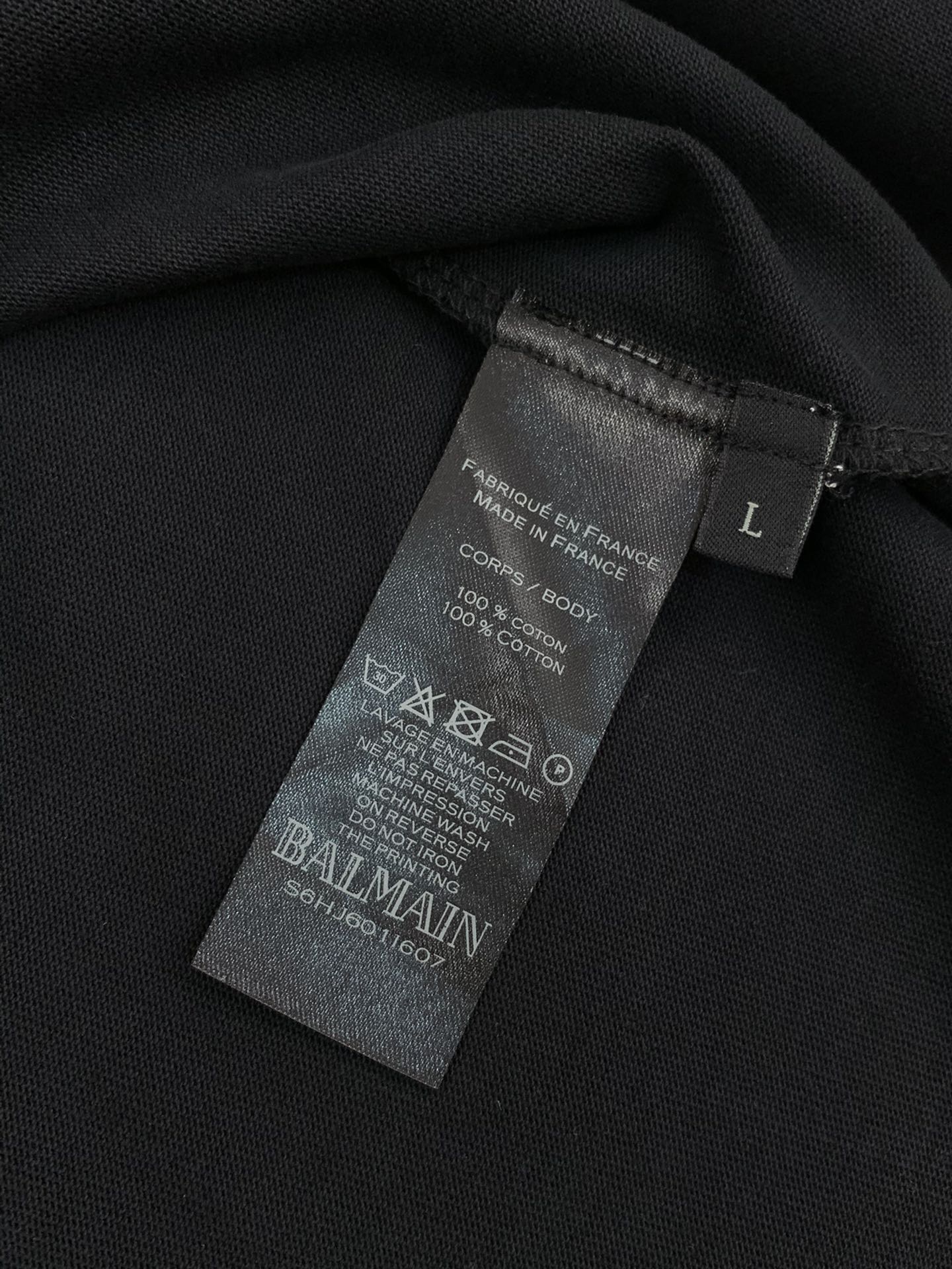 “Balmain Balman 2025AW Fashion Loop-Ride T-shirts: High-Grade, Comfortable, Top Dressing, Imported Fabrics” - 图片 8