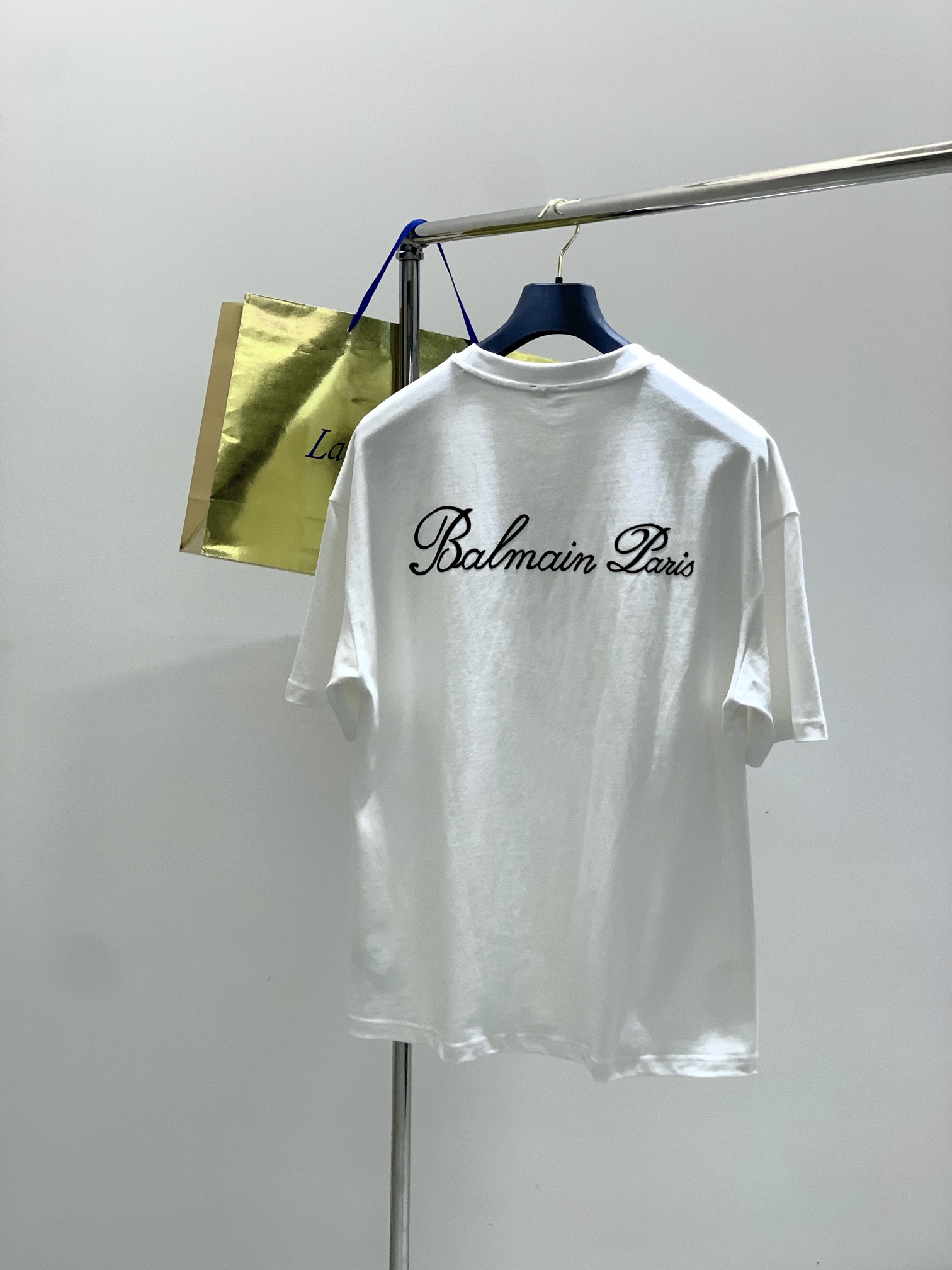 “2025AW Balmain Balman Fashion Loop-Ride T-Shirts: High-Grade Summer Products with Top-Grade Printing and Imported Fabrics” - 图片 2