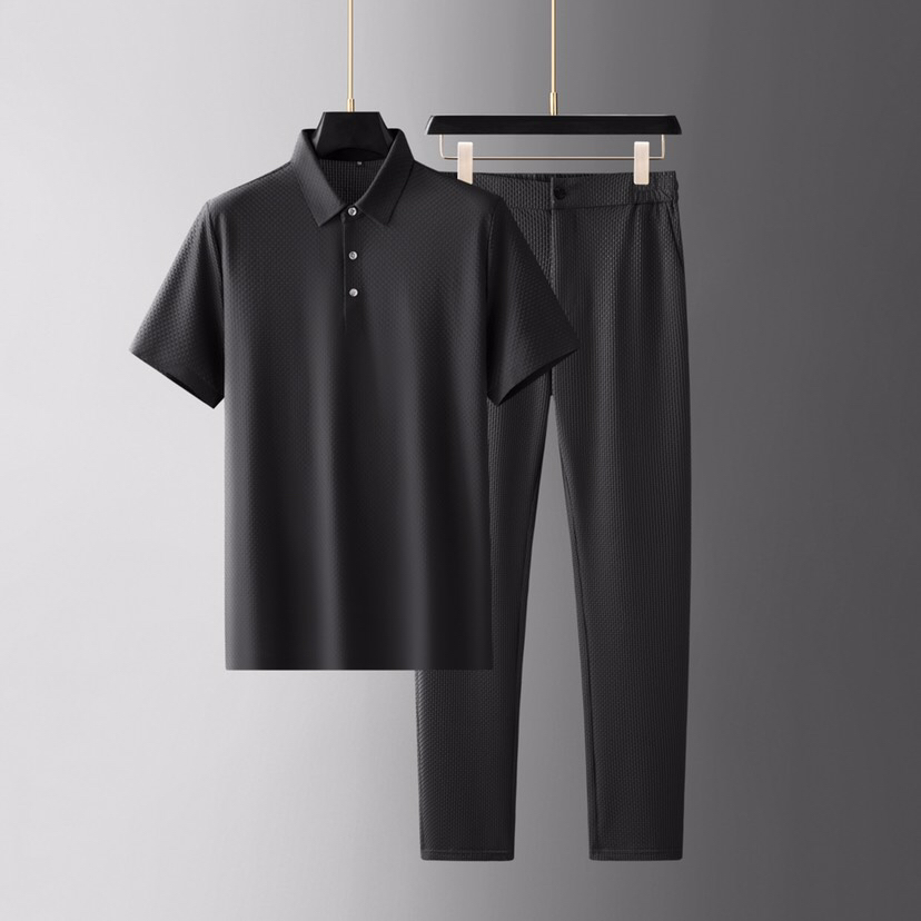 Armani New Man Bouquet Style: Swirling Material, Comfy Top, 2 Colors, Code M-4XL - 图片 1