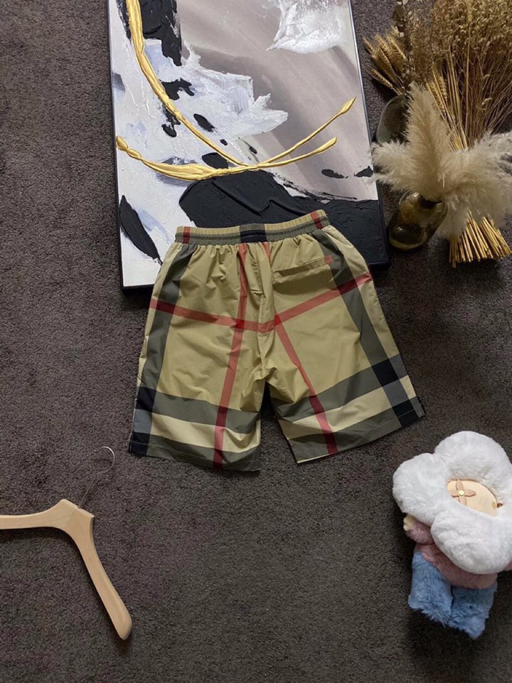 Burberry Baballie Springshar SS Khaki Horse Rider Embroidery Shorts, High-Quality Nylon Fabric - 图片 6