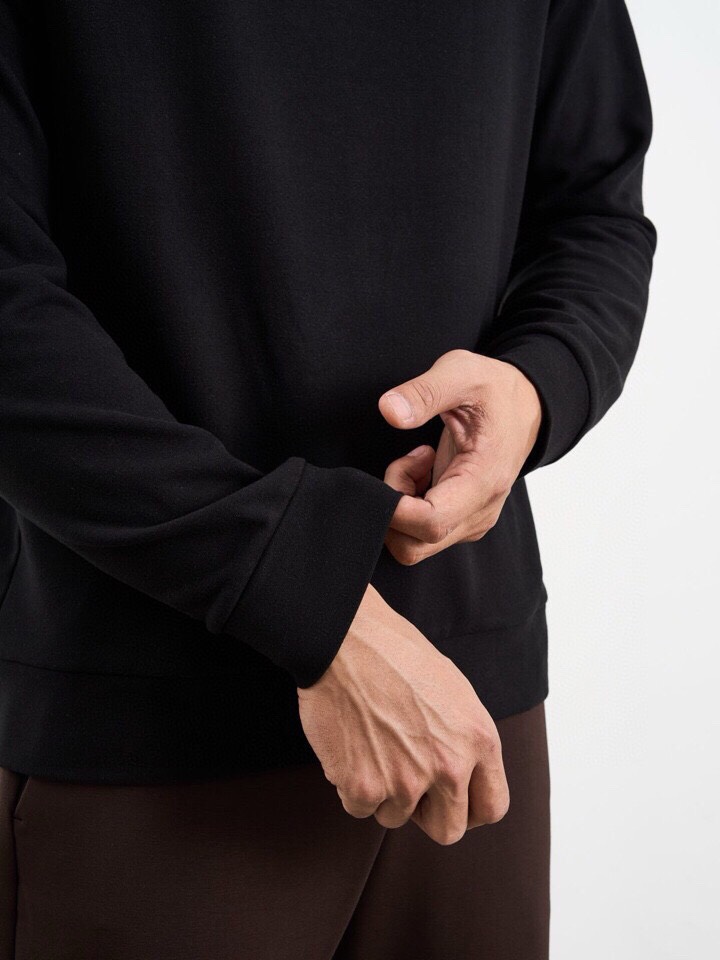 P528 Ermenegildo Zegna Fall Winter Collection: Light, Woolen Long-Sleeved T-Shirts with Close Shoulder Cut. - 图片 4