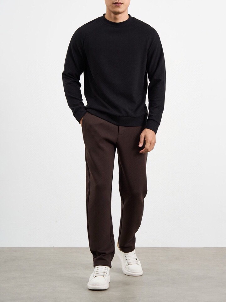 P528 Ermenegildo Zegna Fall Winter Collection: Light, Woolen Long-Sleeved T-Shirts with Close Shoulder Cut. - 图片 5
