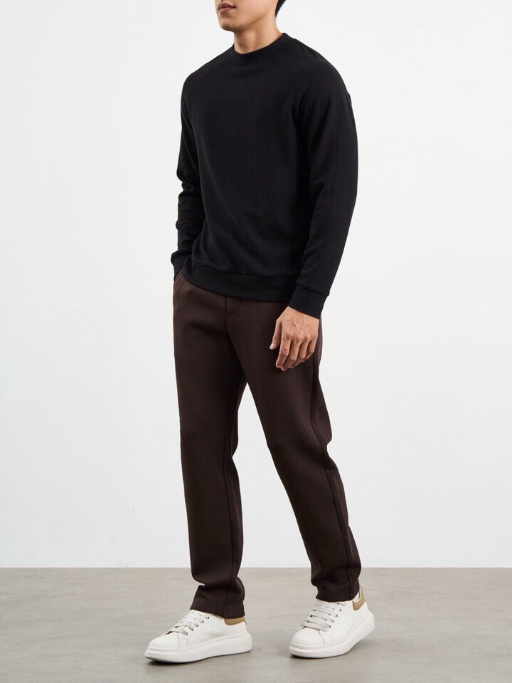 P528 Ermenegildo Zegna Fall Winter Collection: Light, Woolen Long-Sleeved T-Shirts with Close Shoulder Cut. - 图片 7