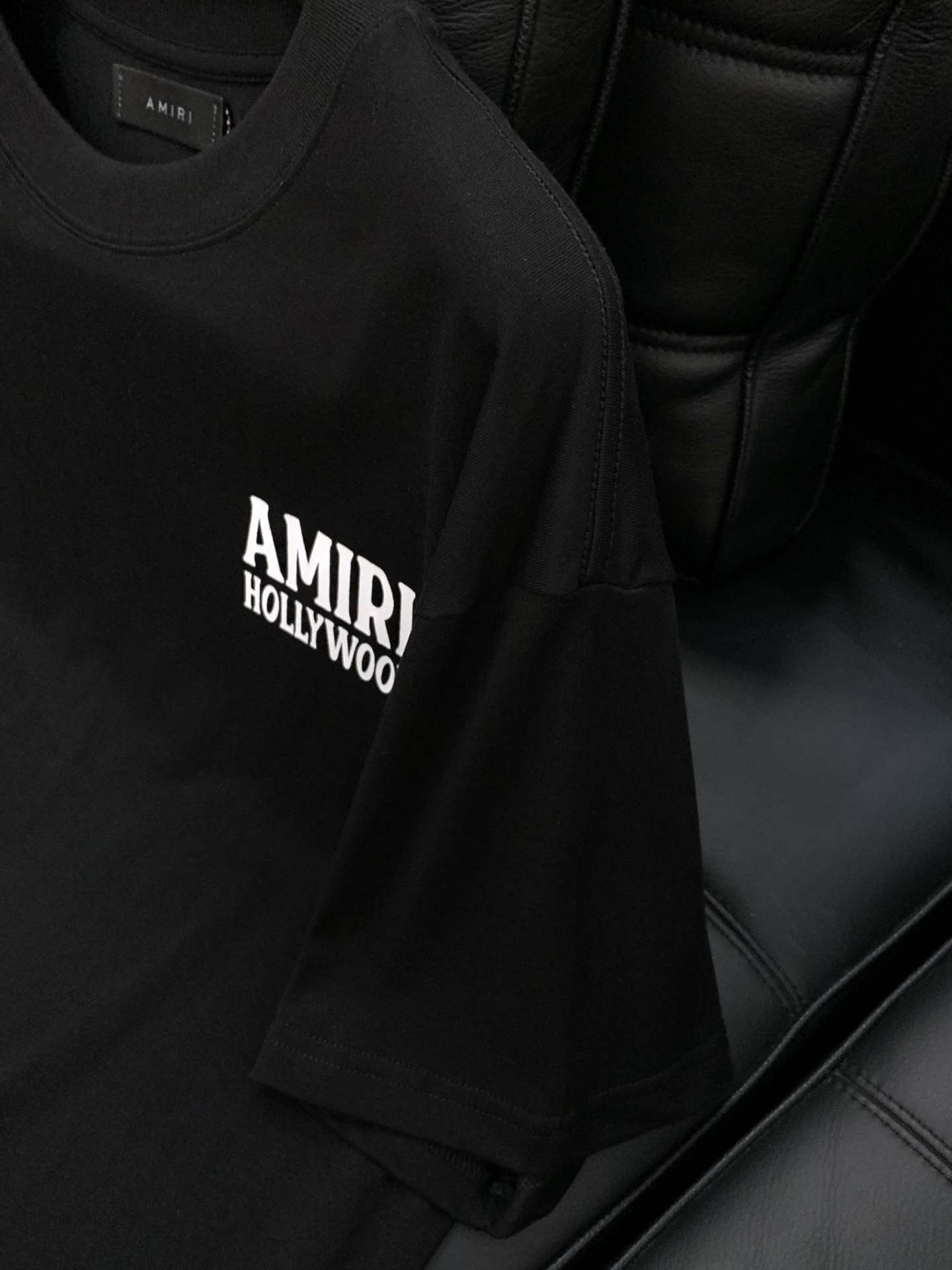 “Amir Amiri Summer 2025 Hot Soft Salent Salary T-Shirts: High-Class Comfort with Alphabet Logo” - 图片 5