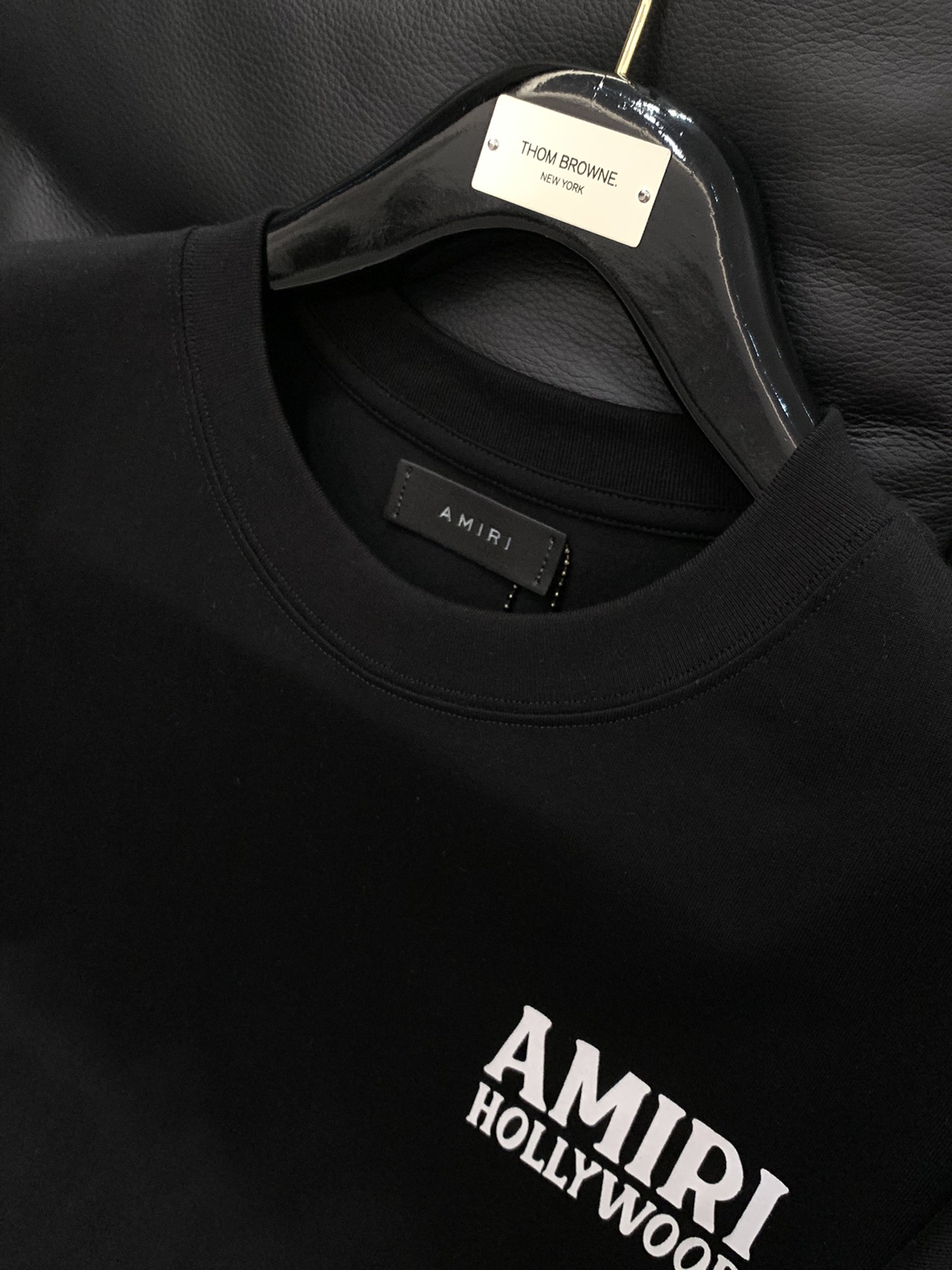 “Amir Amiri Summer 2025 Hot Soft Salent Salary T-Shirts: High-Class Comfort with Alphabet Logo” - 图片 4