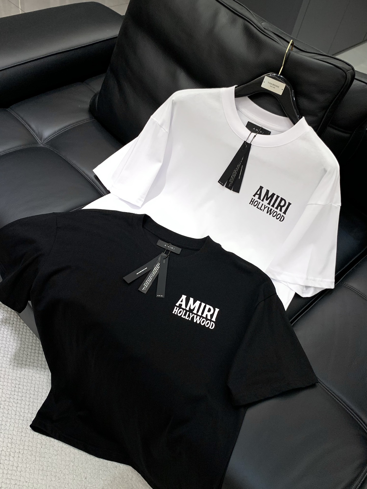 “Amir Amiri Summer 2025 Hot Soft Salent Salary T-Shirts: High-Class Comfort with Alphabet Logo” - 图片 9