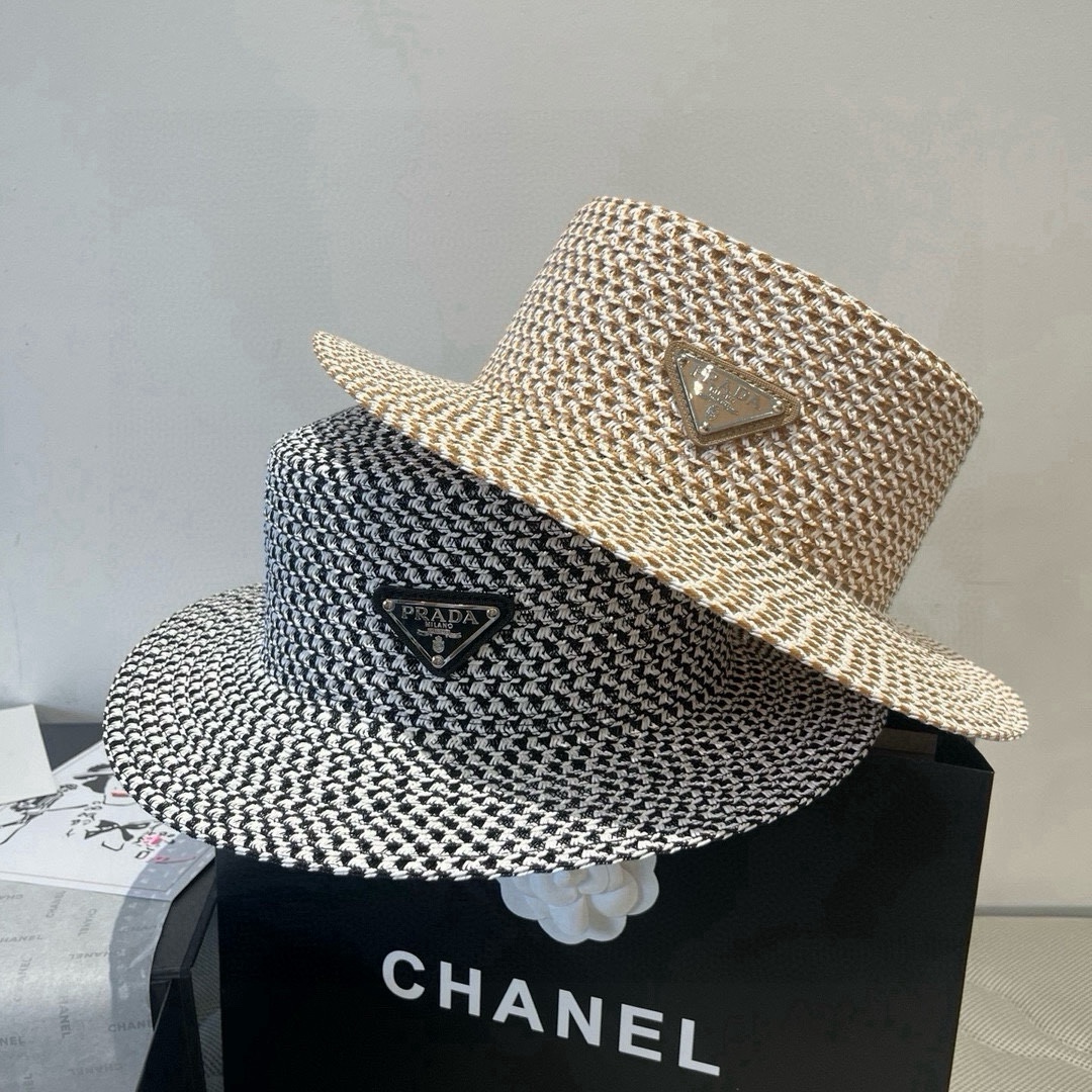 🆕

PRADA普拉达新款平顶礼帽，头围57cm