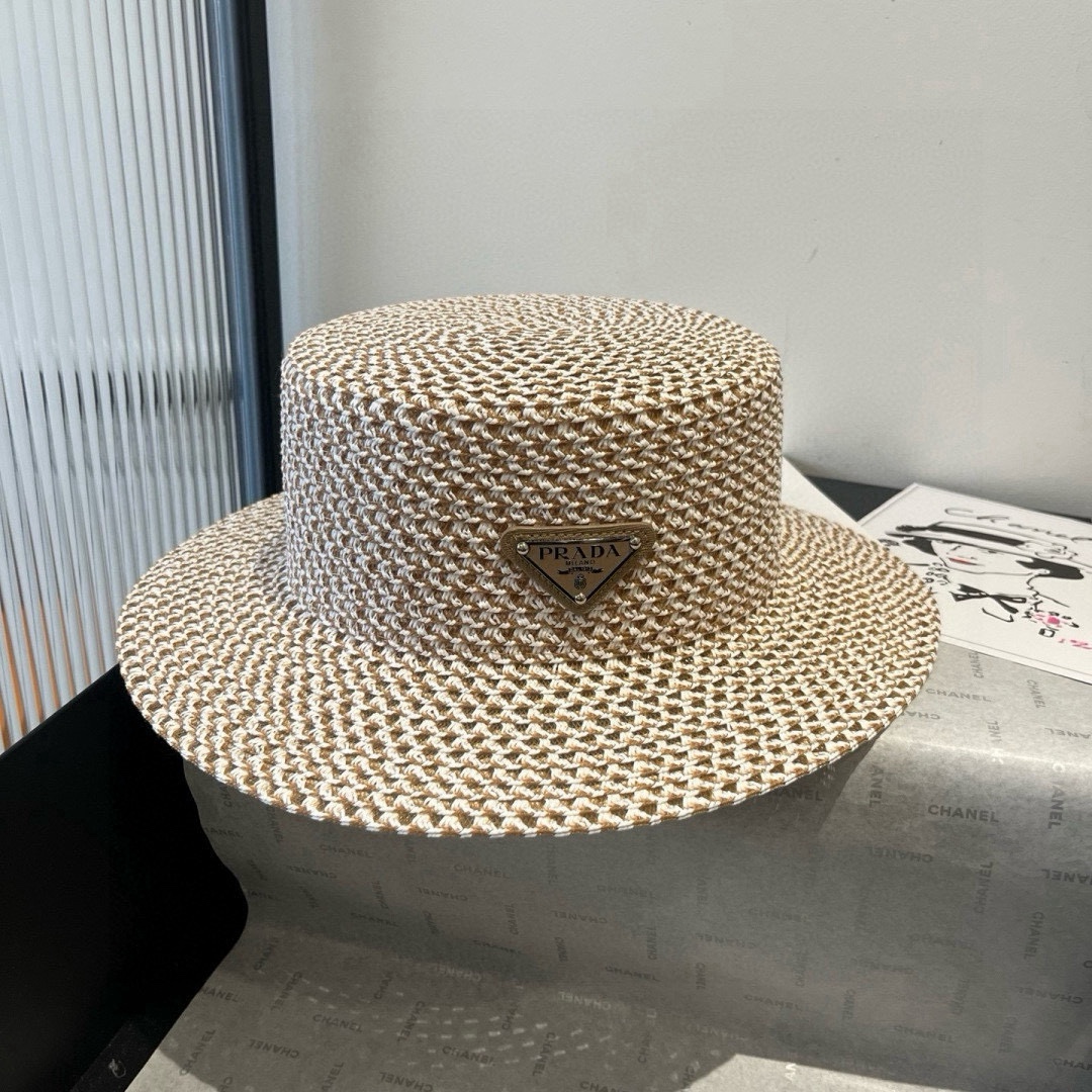 🆕

PRADA普拉达新款平顶礼帽，头围57cm