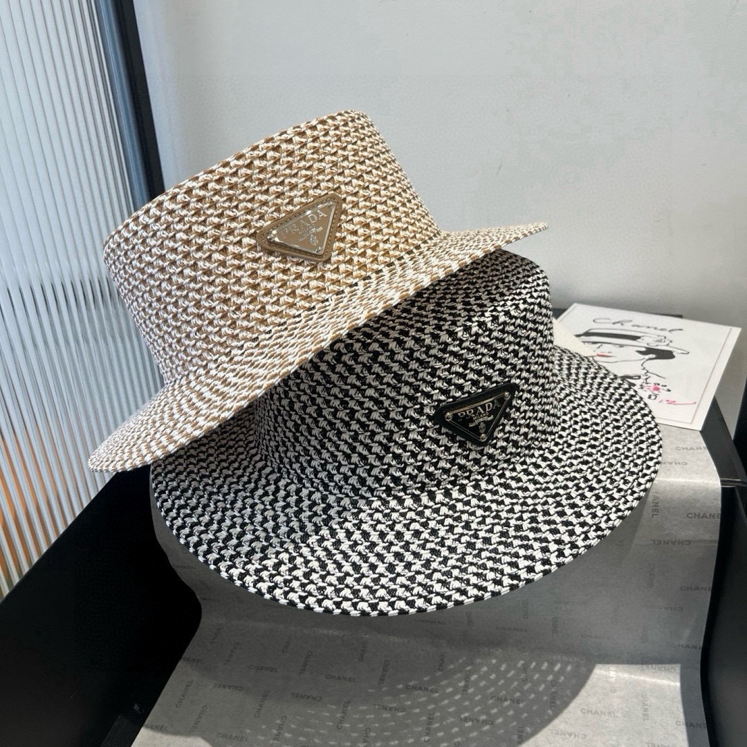 🆕

PRADA普拉达新款平顶礼帽，头围57cm