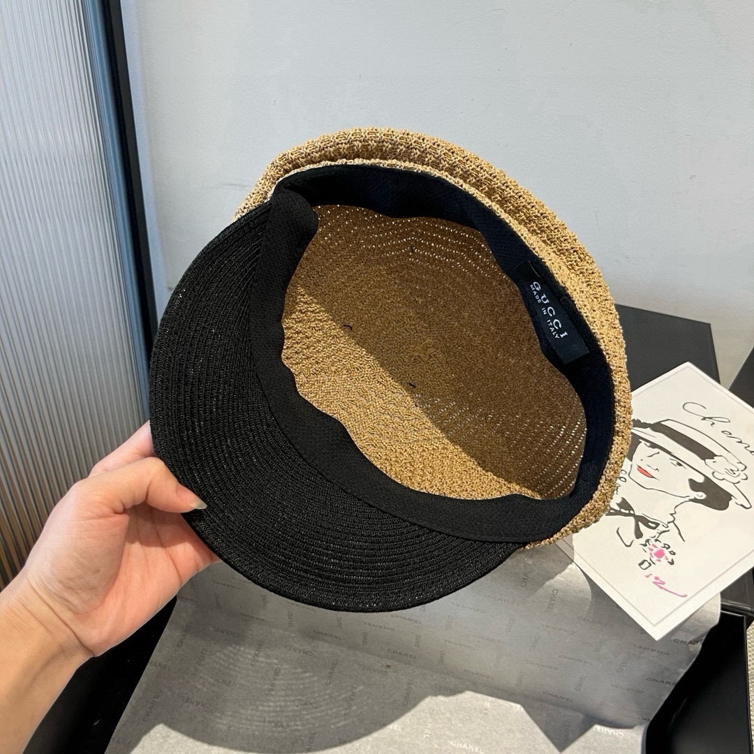 🆕

古奇新款鸭舌军帽，骑士帽，头围57cm