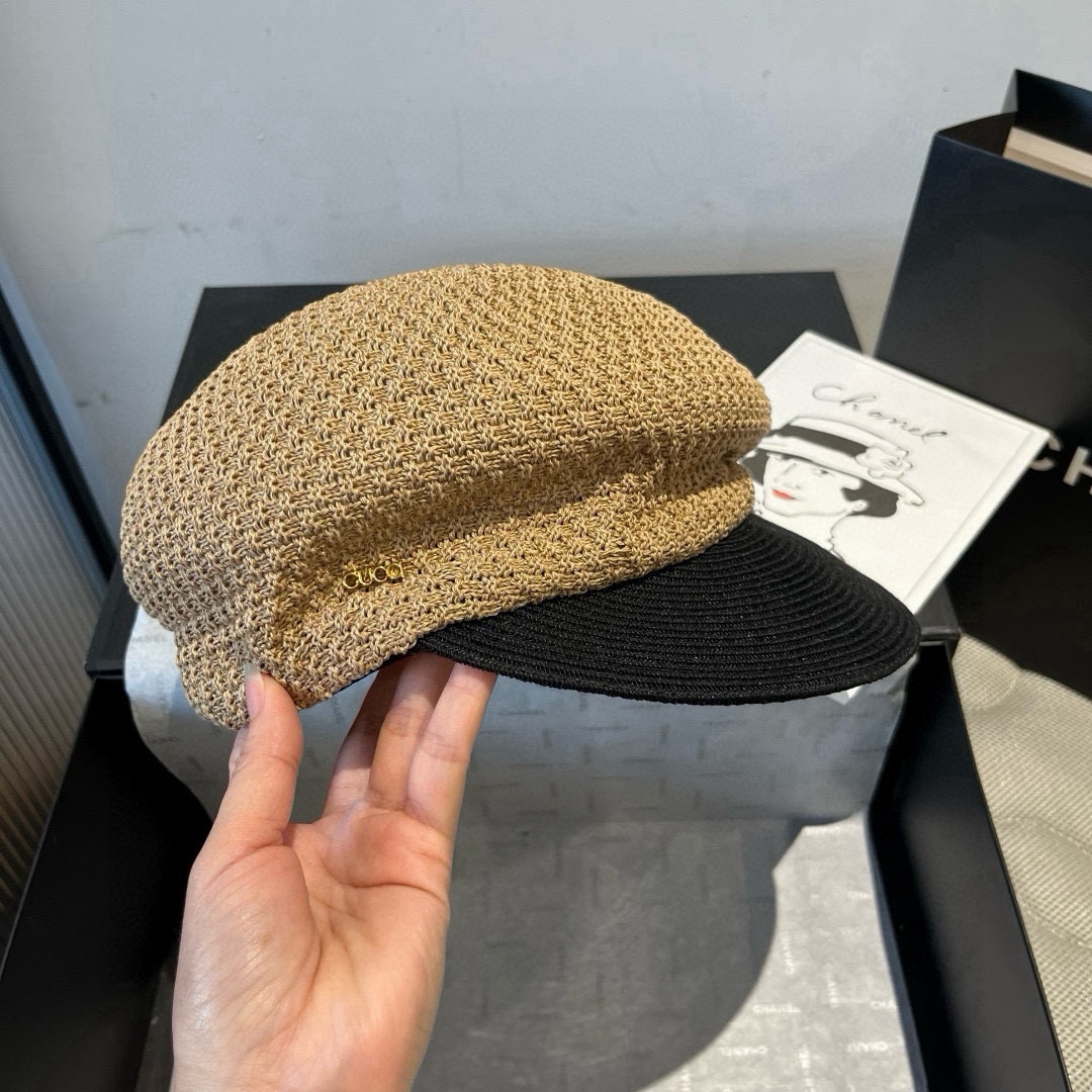 🆕

古奇新款鸭舌军帽，骑士帽，头围57cm