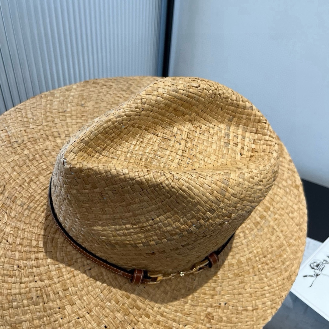 🆕

古奇新款礼帽，遮阳草帽，头围57cm