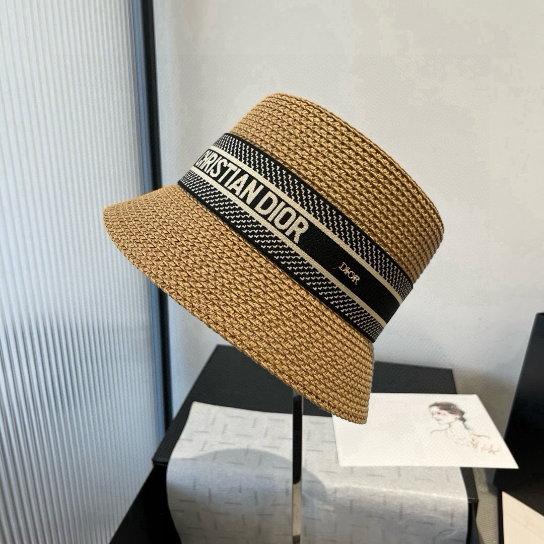 🆕

Dior迪奥新款渔夫帽，遮阳草帽，头围57cm