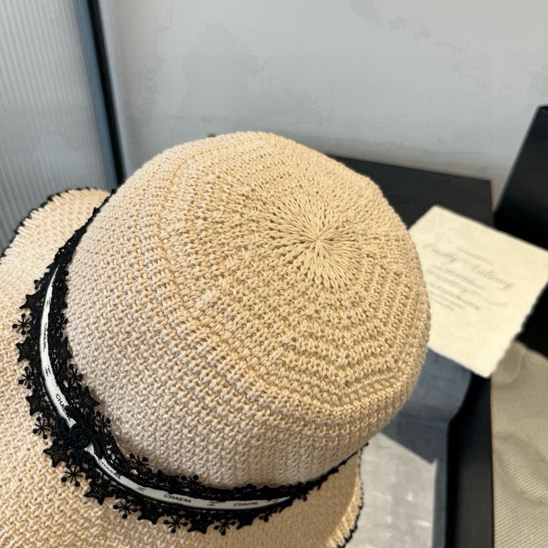 🆕

Chanel香奈儿针织手钩渔夫帽，波浪边小礼帽，头围57cm