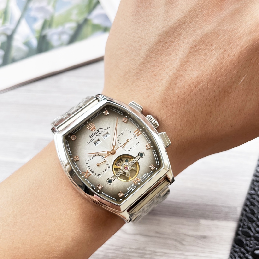 NO:339698,Platinum, new wine barrel products, shockingly launched [Latest] Rolex, multi-functional fine, three-pin large flywheel design [Type] boutique men's watch [Watch strap] real cowhide strap [Movement] high-end fully automatic mechanical movement [Mirror] mineral reinforced glass (more high definition) Elegant taste, vast and atmospheric, ingenious, wrist treasure, size diameter 42mm thick 12.5mm, hot sale!  Welcome to reprint!  ,,rolex,cowhide19860909白金 酒桶新品 震撼上市【最新】劳力士 多功能精品,三针大飞轮设计【类型】精品男士腕表【表带】真牛皮表带【机芯】高端全自动机械机芯【镜面】矿物质强化玻璃（更高清） 品味高雅 浩瀚大气 匠心独运 腕间瑰宝 尺寸直径42mm厚12.5mm热卖上市！欢迎转载！,,rolex,cowhide,Watch