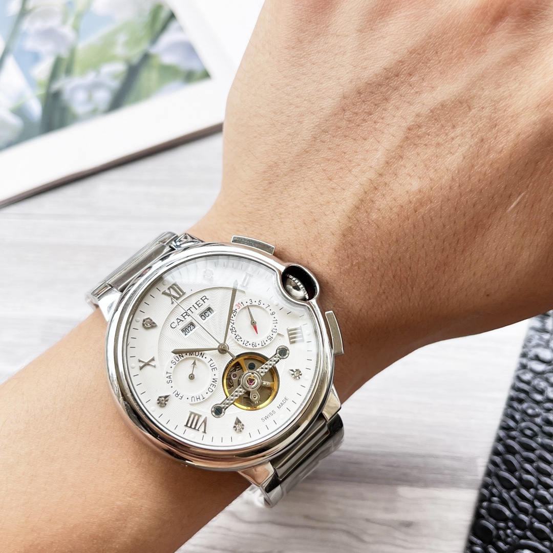 “Cartier White Twilight Gold Steel Balloon Series Watch Review” - 图片 3