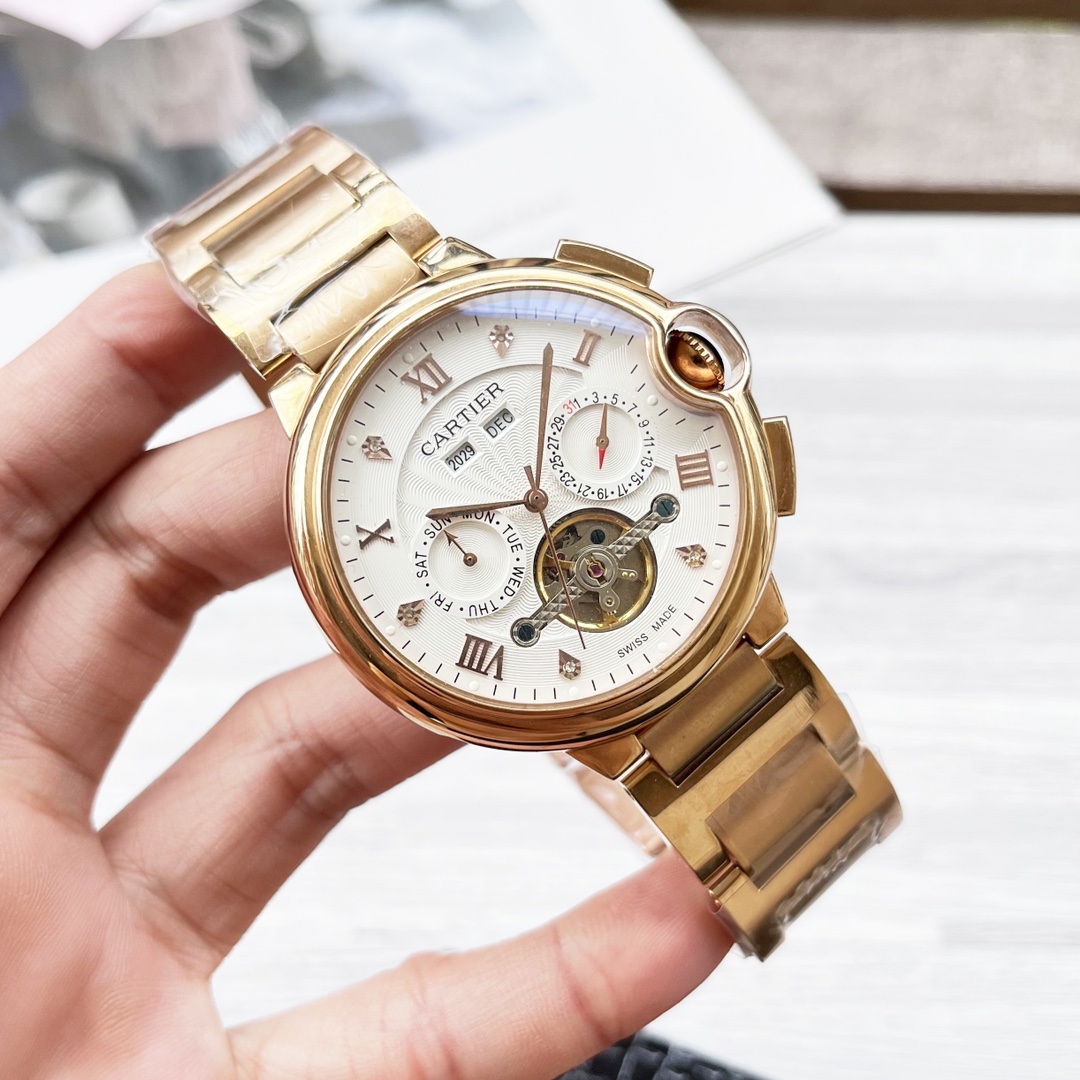 “Cartier White Twilight Gold Steel Balloon Series Watch Review” - 图片 5