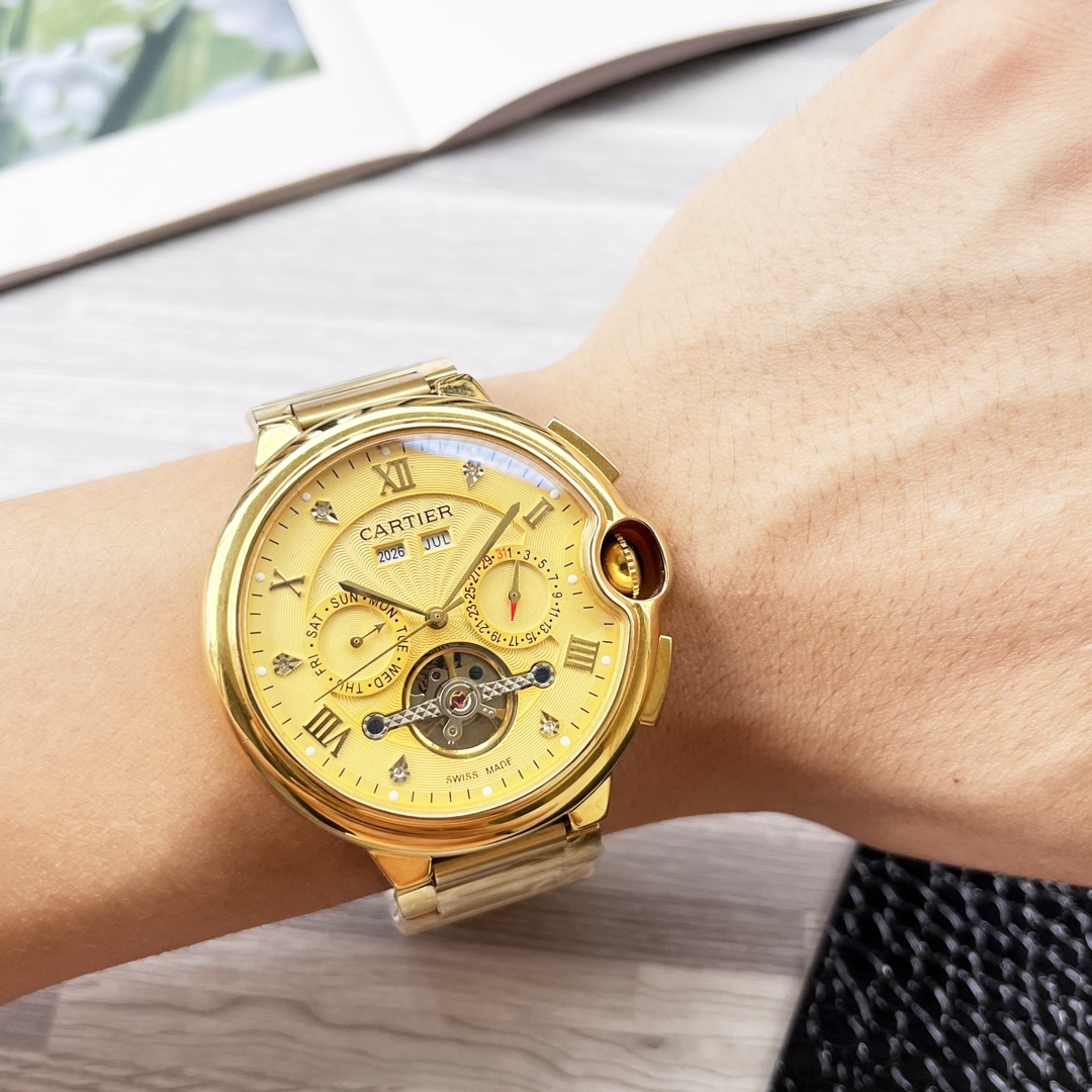 “Cartier White Twilight Gold Steel Balloon Series Watch Review” - 图片 2