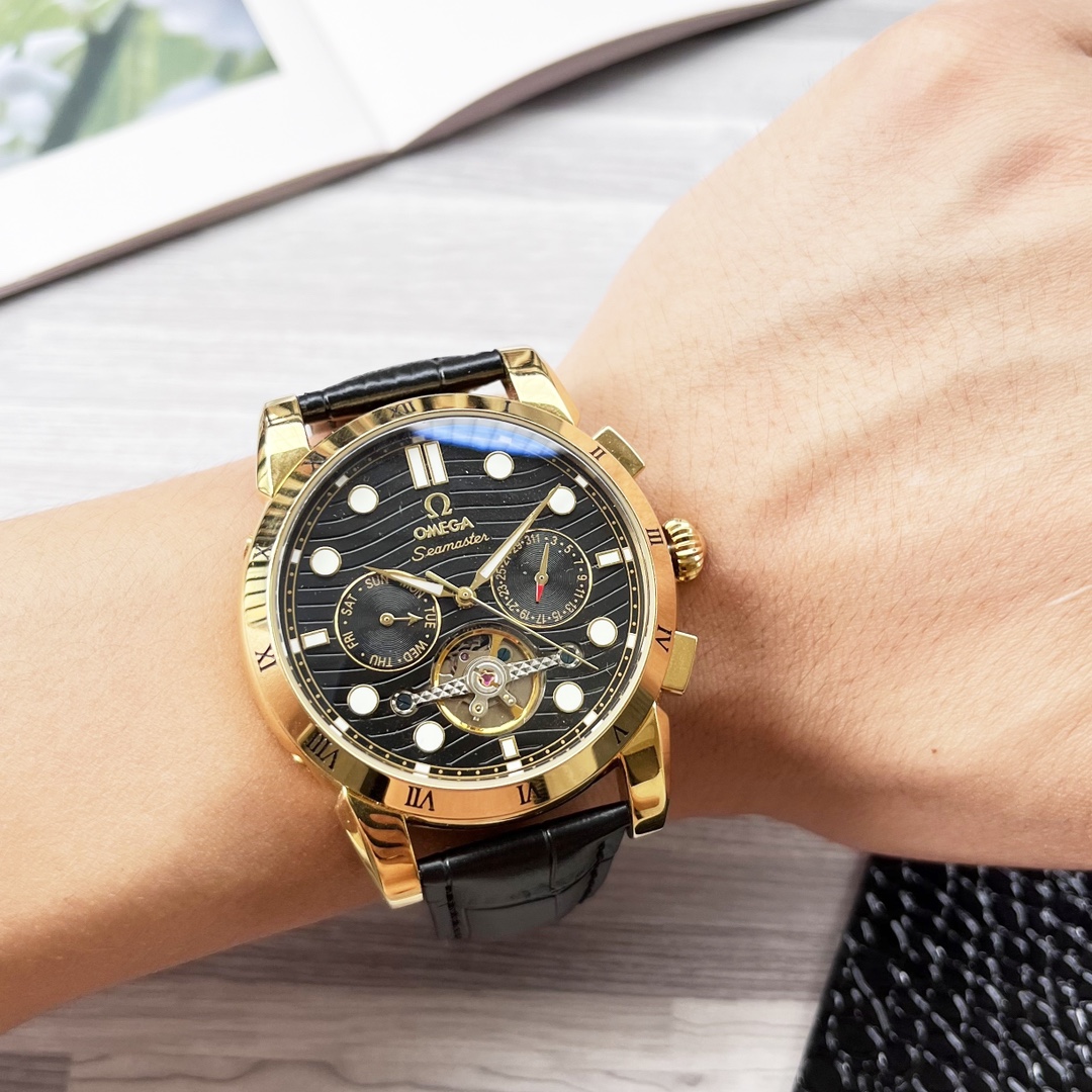 NO:339719,Unified, complex timepiece, luxurious and atmospheric, classic new products, shockingly launched [Latest] Omega, multi-functional boutique, large flywheel design [Type] boutique men's watch [Watch strap] real cowhide strap [Movement] high-end fully automatic mechanical movement [Mirror] mineral reinforced glass (more high definition) Elegant taste, vast and atmospheric, ingenious, wrist treasure, dimensions, diameters, thicknesses, 12.5mm, and hot sale!  Welcome to reprint!  ,,cowhide19860909统一 复杂时计 奢华大气 经典新品 震撼上市【最新】欧米加 多功能精品 大飞轮设计【类型】精品男士腕表【表带】真牛皮表带【机芯】高端全自动机械机芯【镜面】矿物质强化玻璃（更高清） 品味高雅 浩瀚大气 匠心独运 腕间瑰宝 尺寸直径42mm厚12.5mm热卖上市！欢迎转载！,,cowhide,Watch