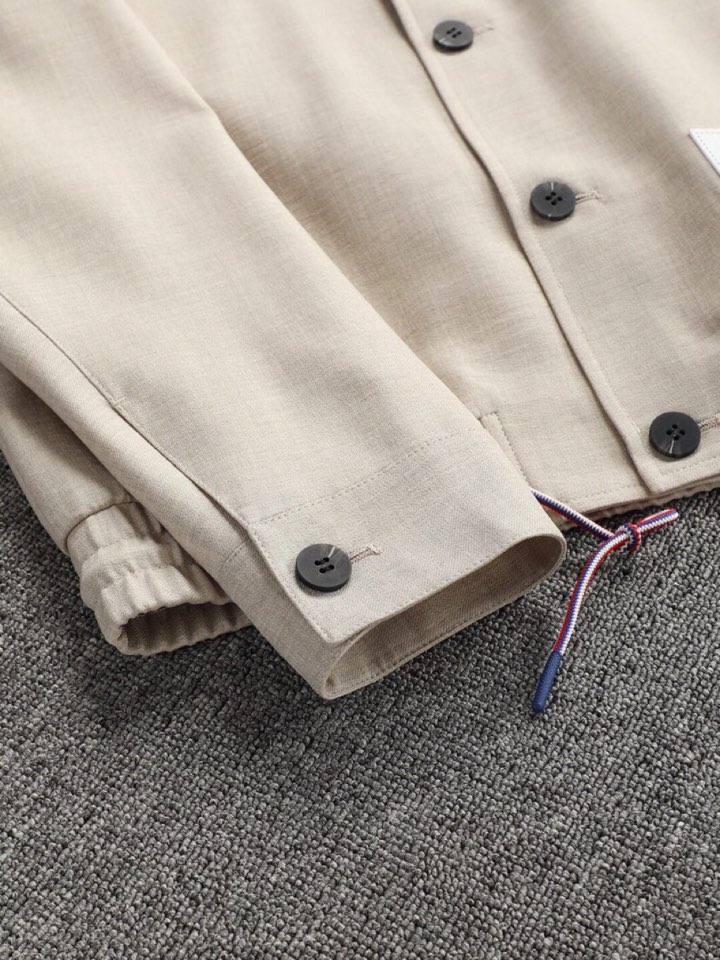 P1056 THOM BROWNE Fall Jacket: Stylish, Lightweight, Innovative Design, Premium Quality Fabrics - 图片 3