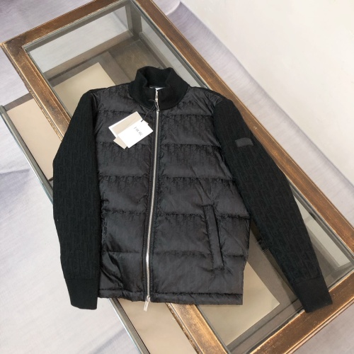 Dior Oblique Logo Jacquard Wool Knit Down Jacket - Stylish and Warm 1 Dior Oblique Logo Jacquard Wool Knit Down Jacket - Stylish and Warm
